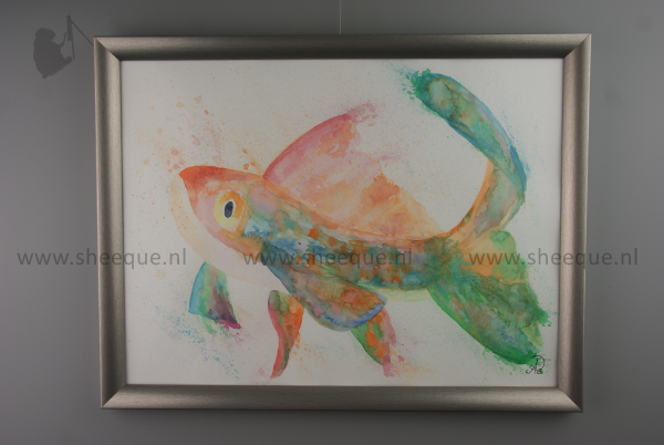 aquarel schilderij goldie